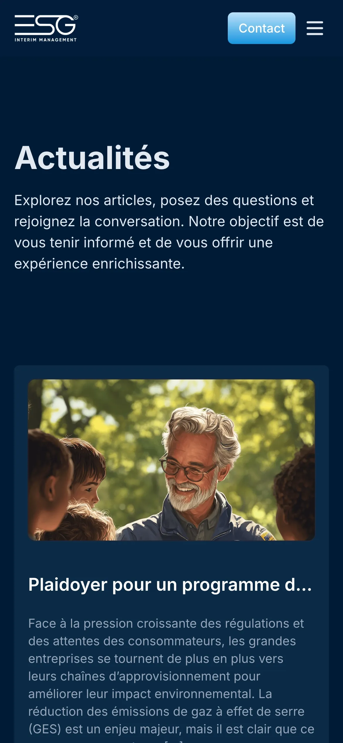 Capture d'écran mobile 2 pour ESGIM