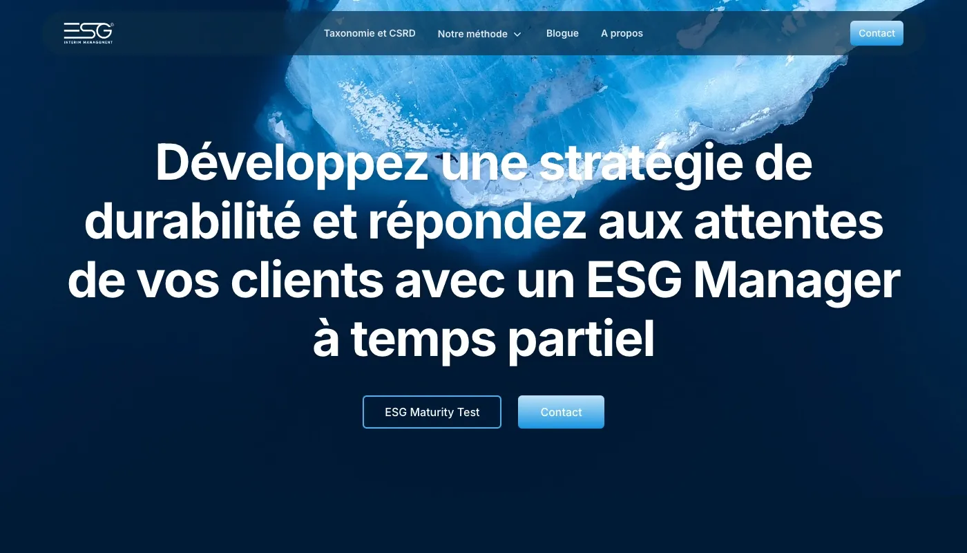 Capture d'écran desktop pour ESGIM